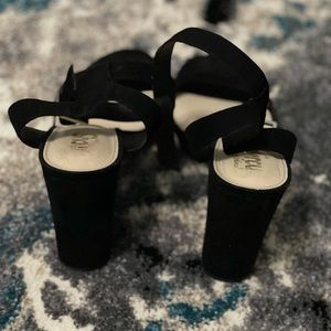 Circus Velvet Block Heel Sandals